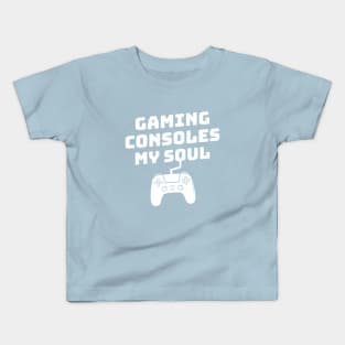 Gaming Consoles My Soul Pun Quote Funny Kids T-Shirt